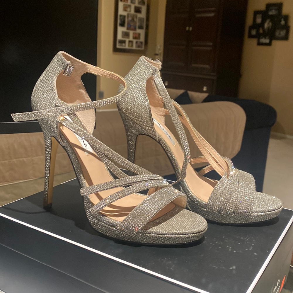 Nina sparkling 5” rhinestone heels